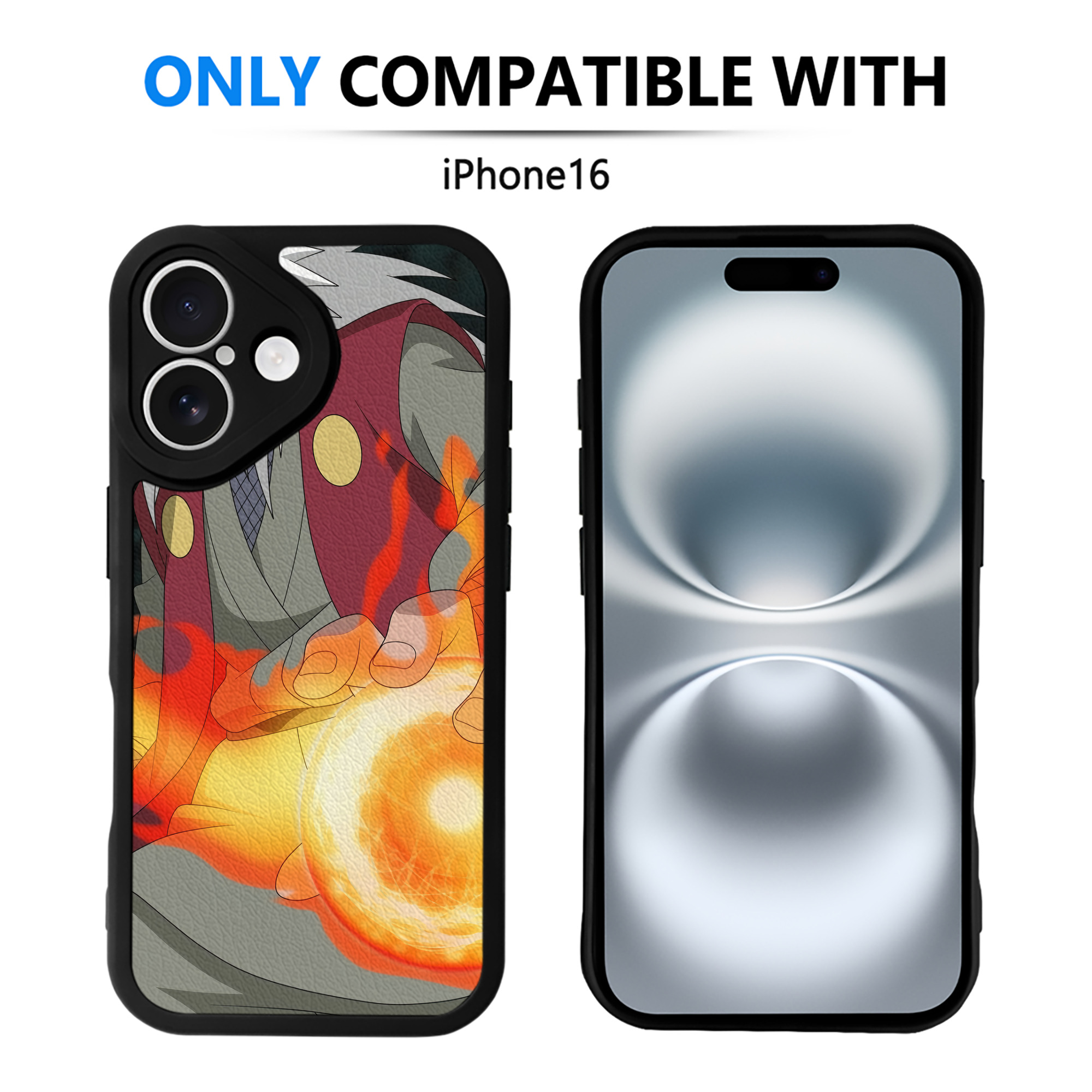 （画像用） NARUTO -ナルト- NARUTO -ナルト- 疾風伝 【iPhone 16シリーズ対応】シリコンスマホケース（レザー調） 材質：シリコン